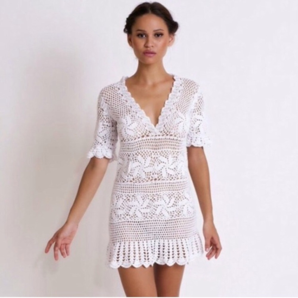 Poupette St. Barth crochet dress size small
